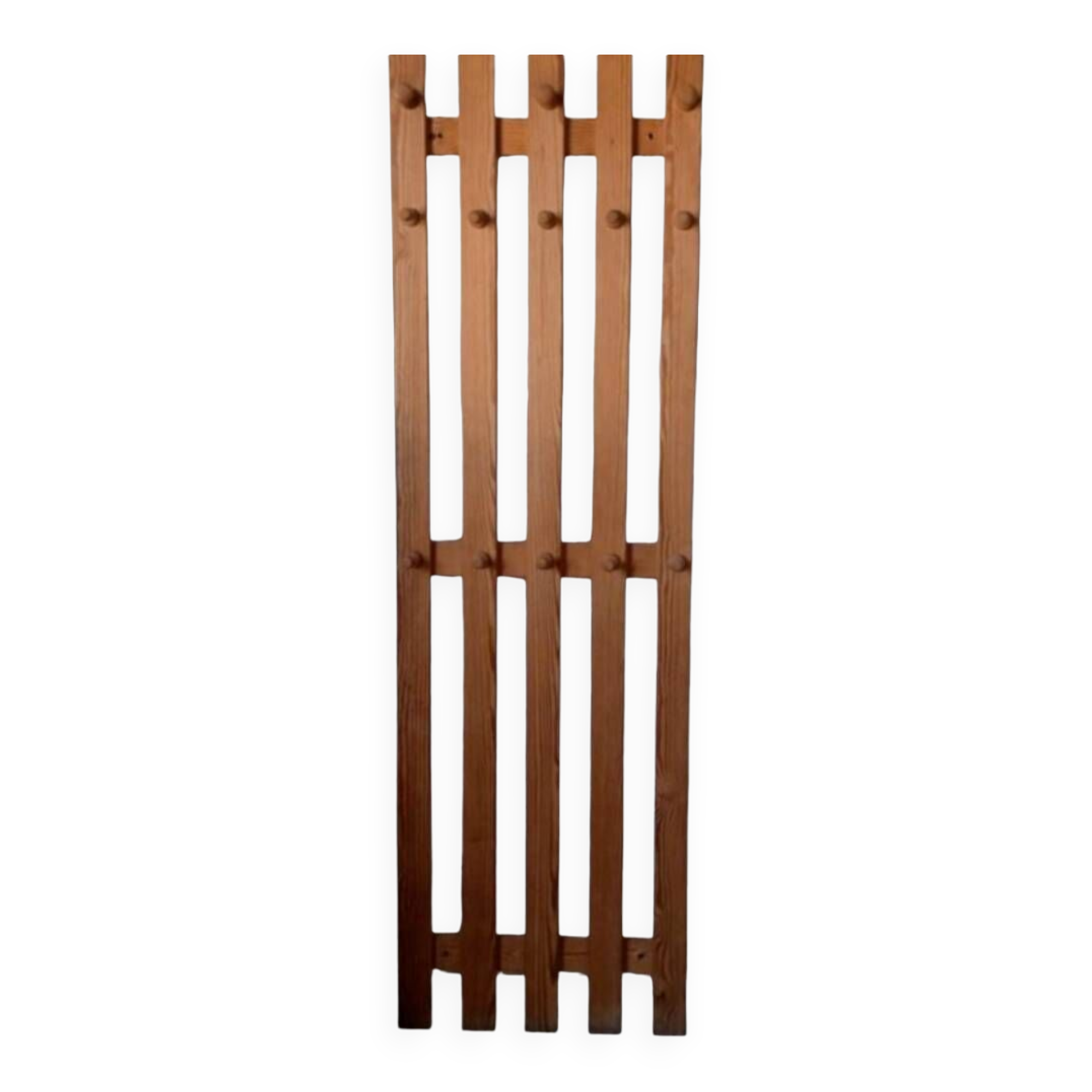 Vintage pine coat rack