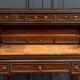 Mahogany cylinder desk nineteenth style Louis XVI red marble