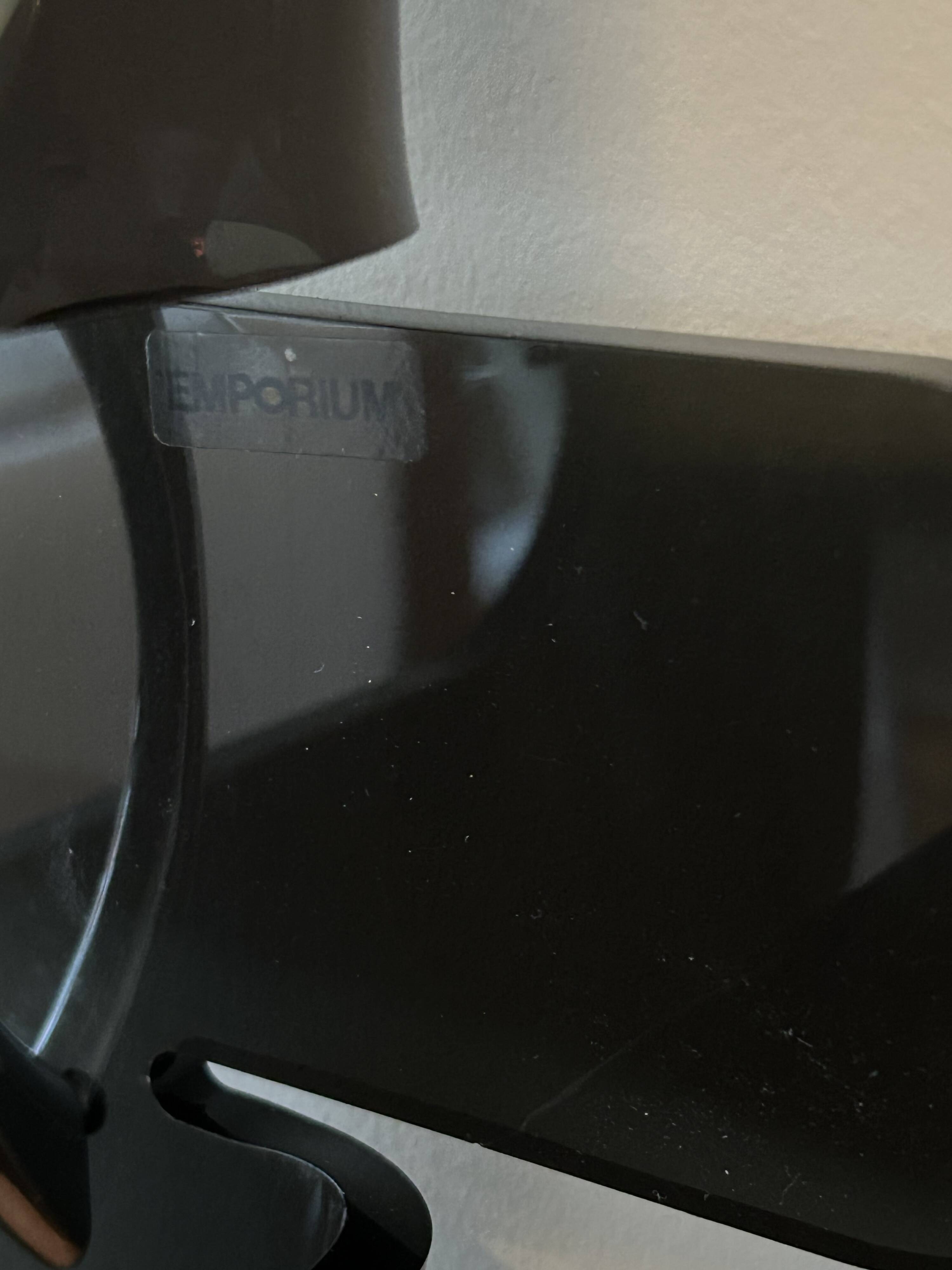Smoked Plexiglas magazine rack Emporium