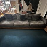 Long Island sofa by Roche Bobois in dark grey.