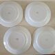 4 plates iron earth Mimosa Creil-Montereau