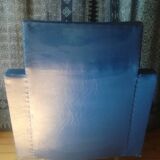 Vintage blue skai chair