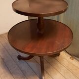 Round server with 2 trays