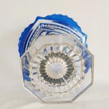 Vintage glass vase painted