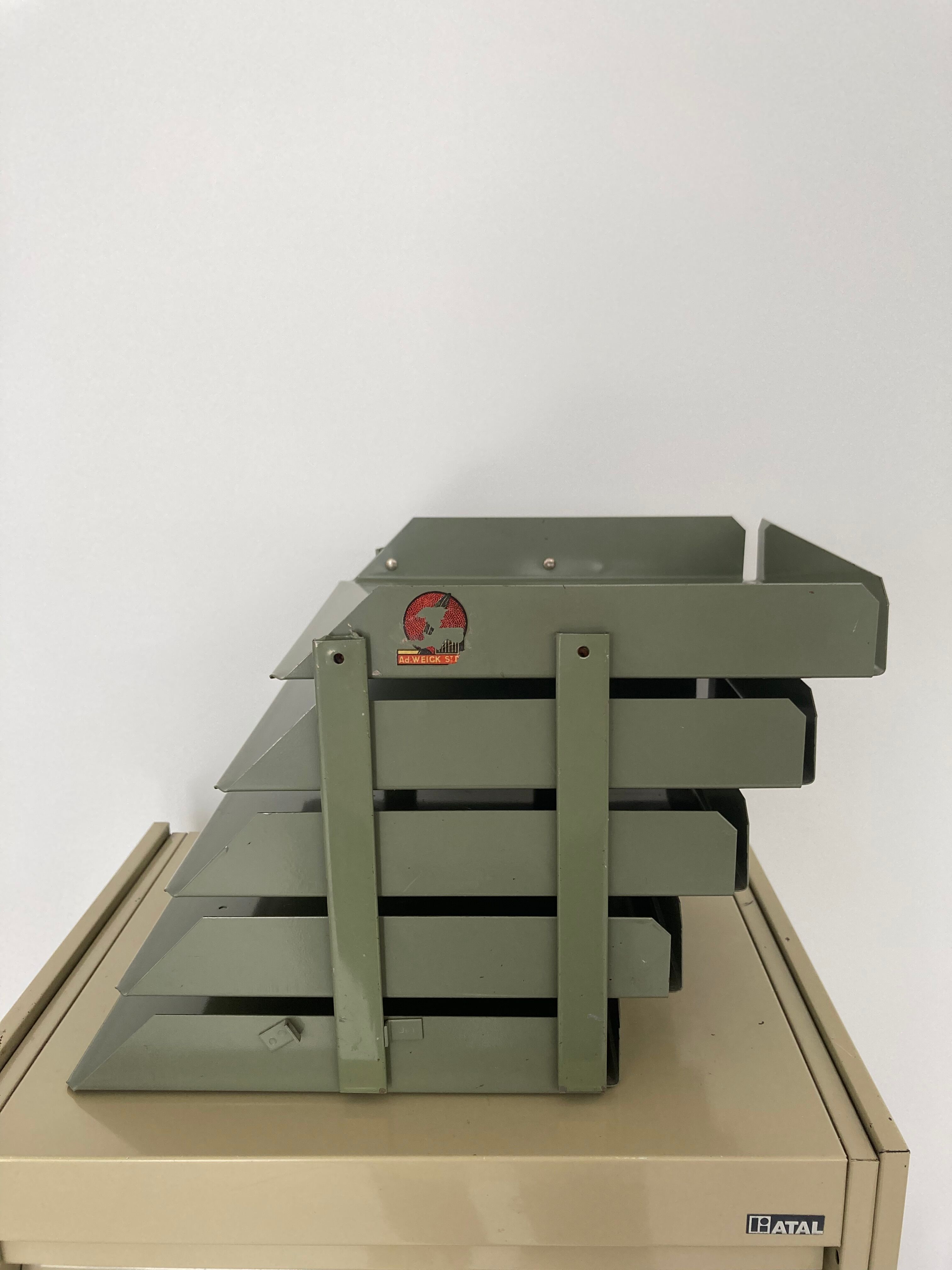 Trieur de bureau en métal années 50
