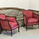 Paire de bergères style Louis XV