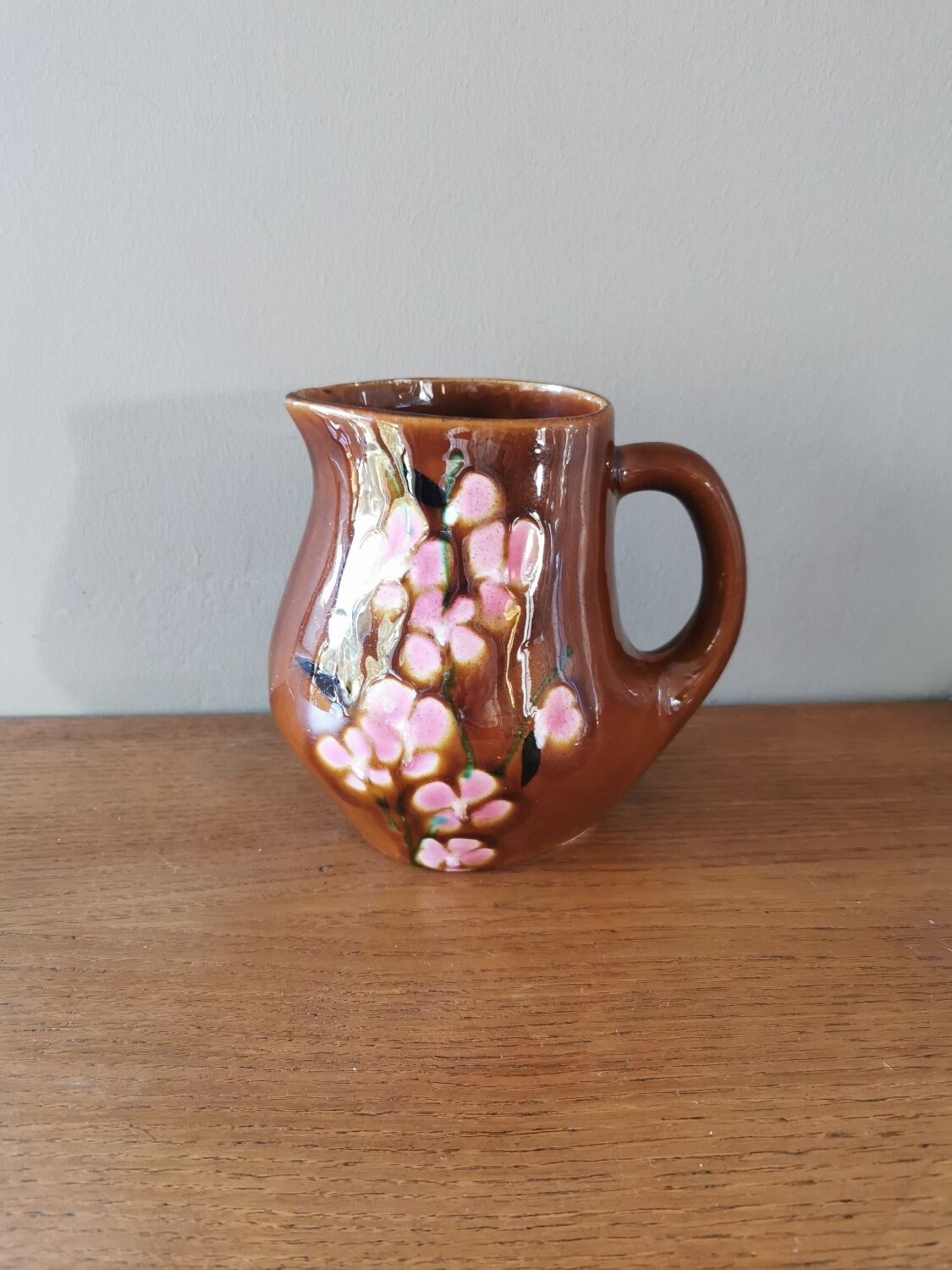 Poet Laval vintage ceramic pitcher