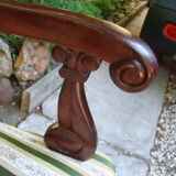 Ancient English mahogany armchair