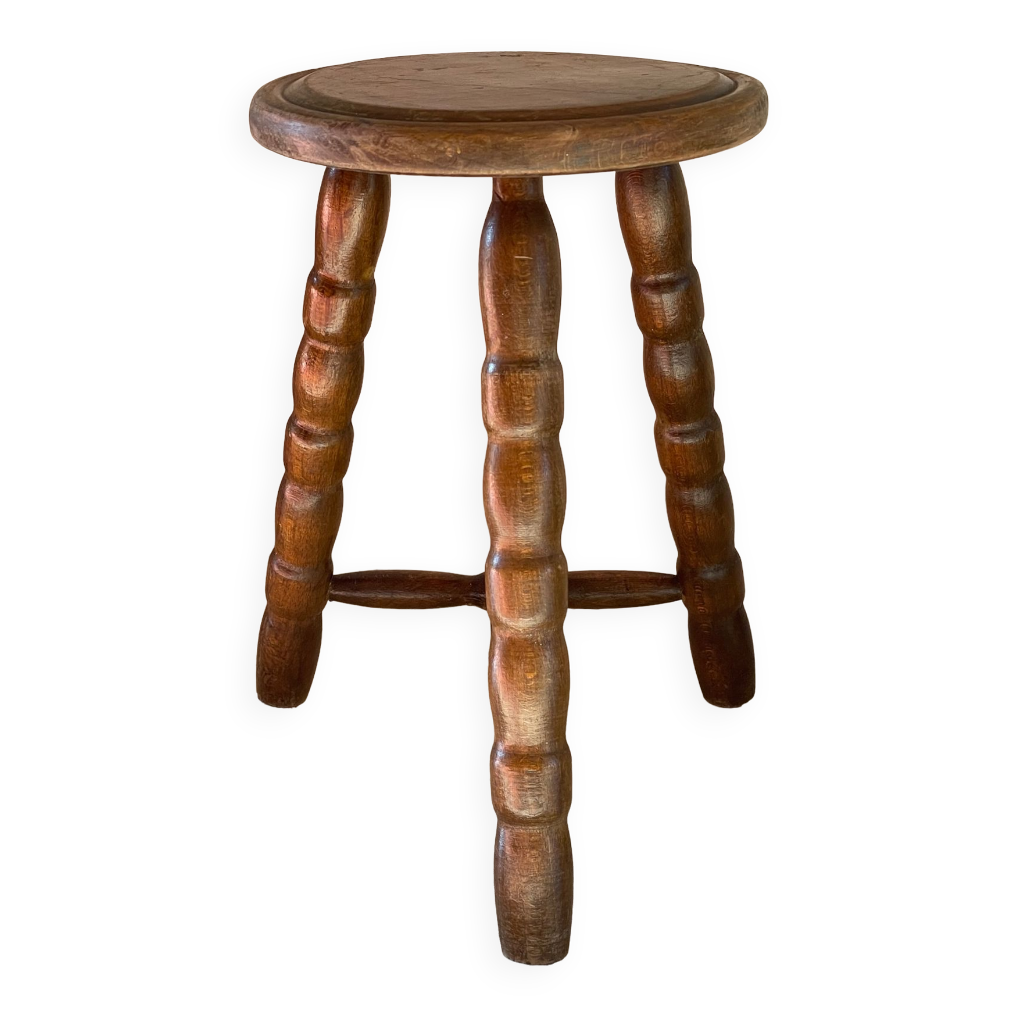 Wooden stool tripod vintage