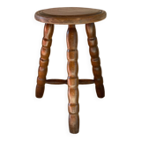 Wooden stool tripod vintage