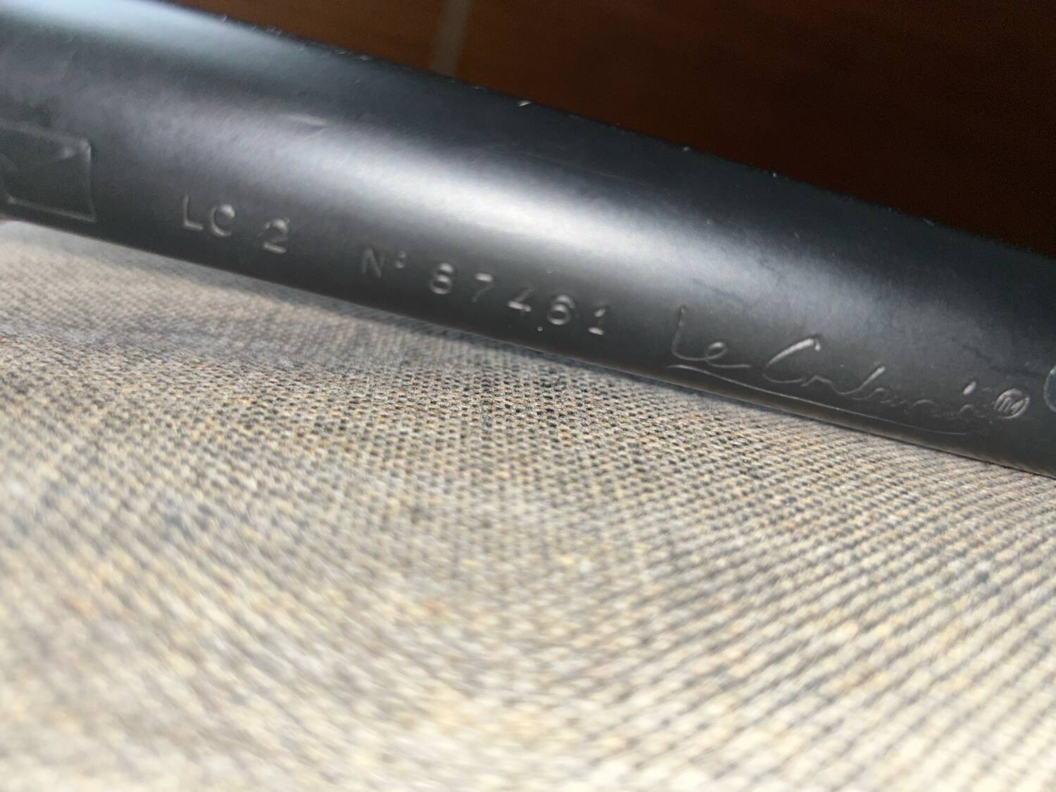 Canapé en tissu LC2 par Le Corbusier