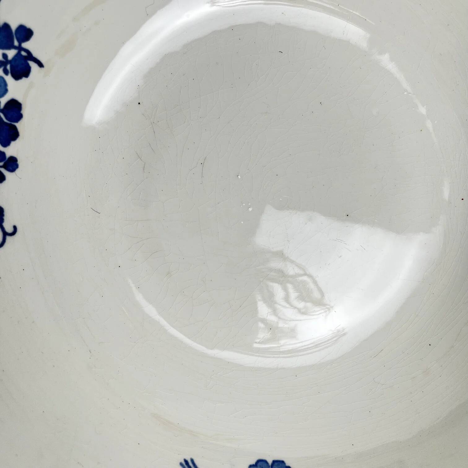 Saladier Terre de Fer KG Lunéville, modele "Jane", bleu, 1890-1915