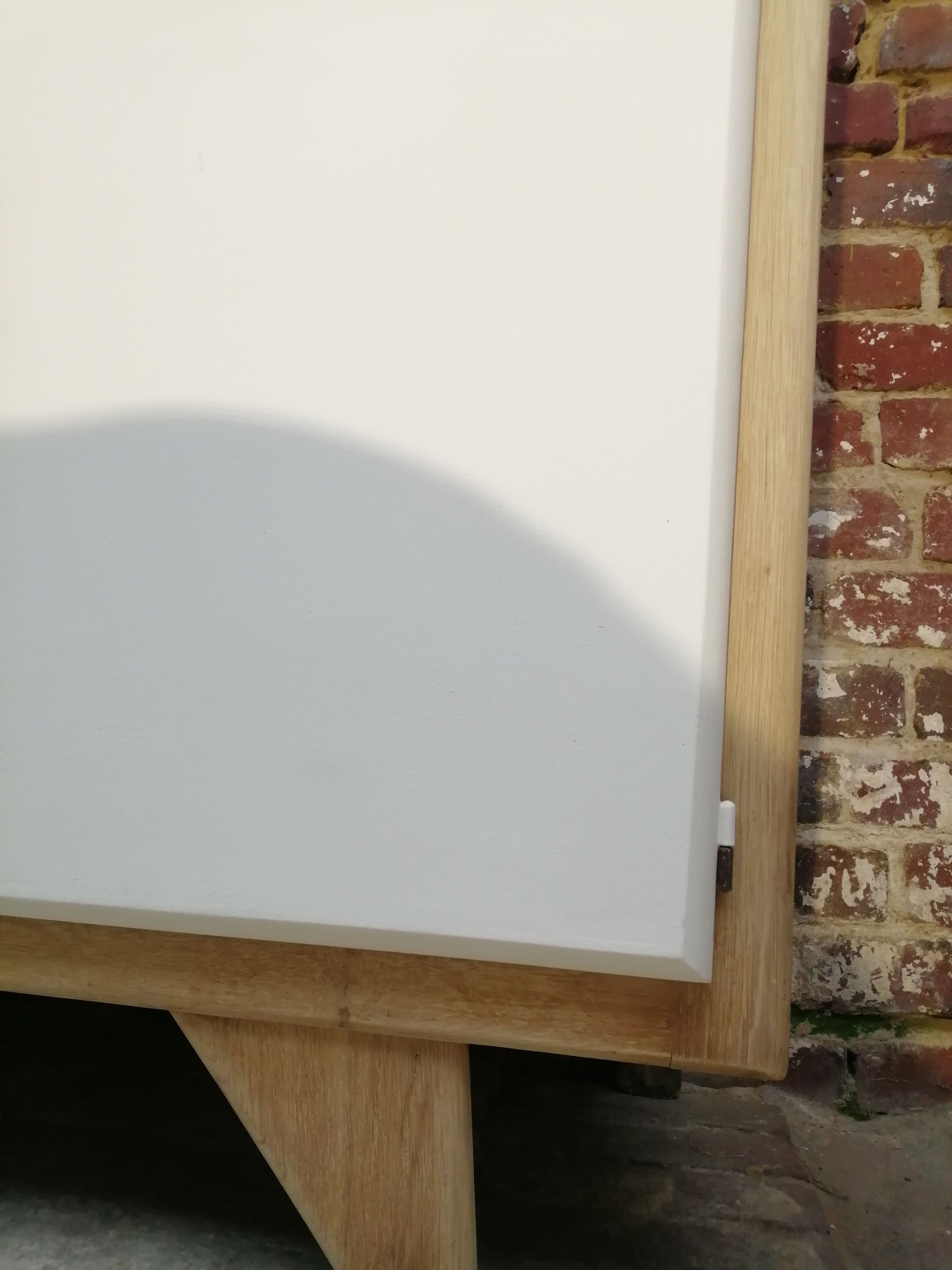 Buffet mado 50s white and brushed oak