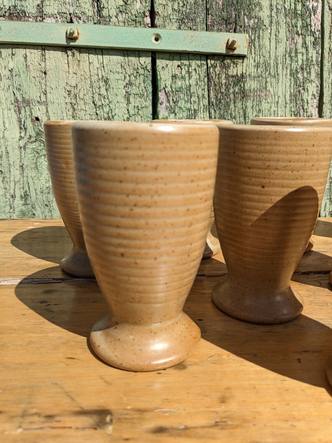 Mazagrans cups in artisanal stoneware by 4