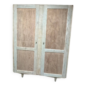 Parisian natural wood wardrobe