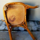 Chaise de bistrot Mahieu en bois courbé début XXème