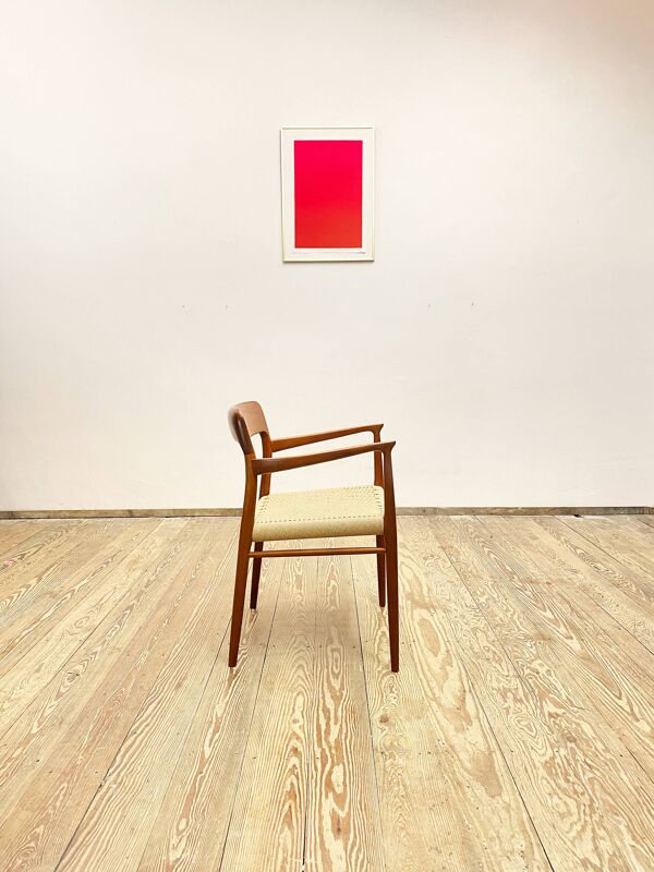 Fauteuil en teck du milieu du siècle par Niels O. Møller pour J.L. Moller modèle 56 Danemark années 1950