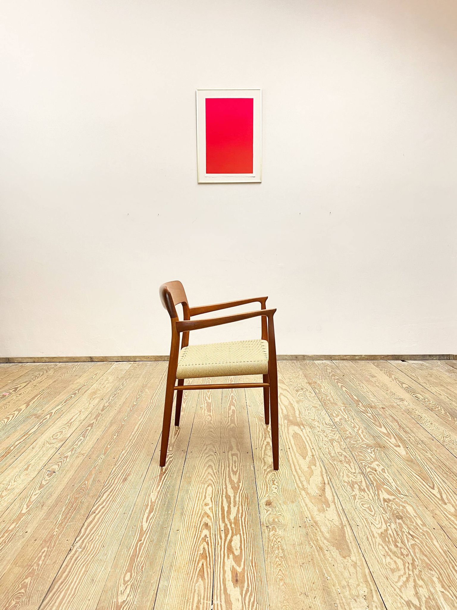 Mid century teak armrest chair by Niels O. Møller for J.L. Moller, Model 56, Denmark, 1950s