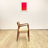 Mid century teak armrest chair by Niels O. Møller for J.L. Moller, Model 56, Denmark, 1950s