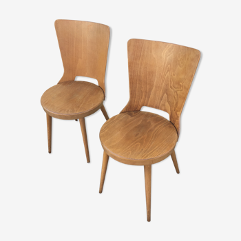 Pair of bistro Baumann chairs model Dove