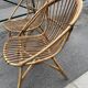 Pair of antique rattan armchairs