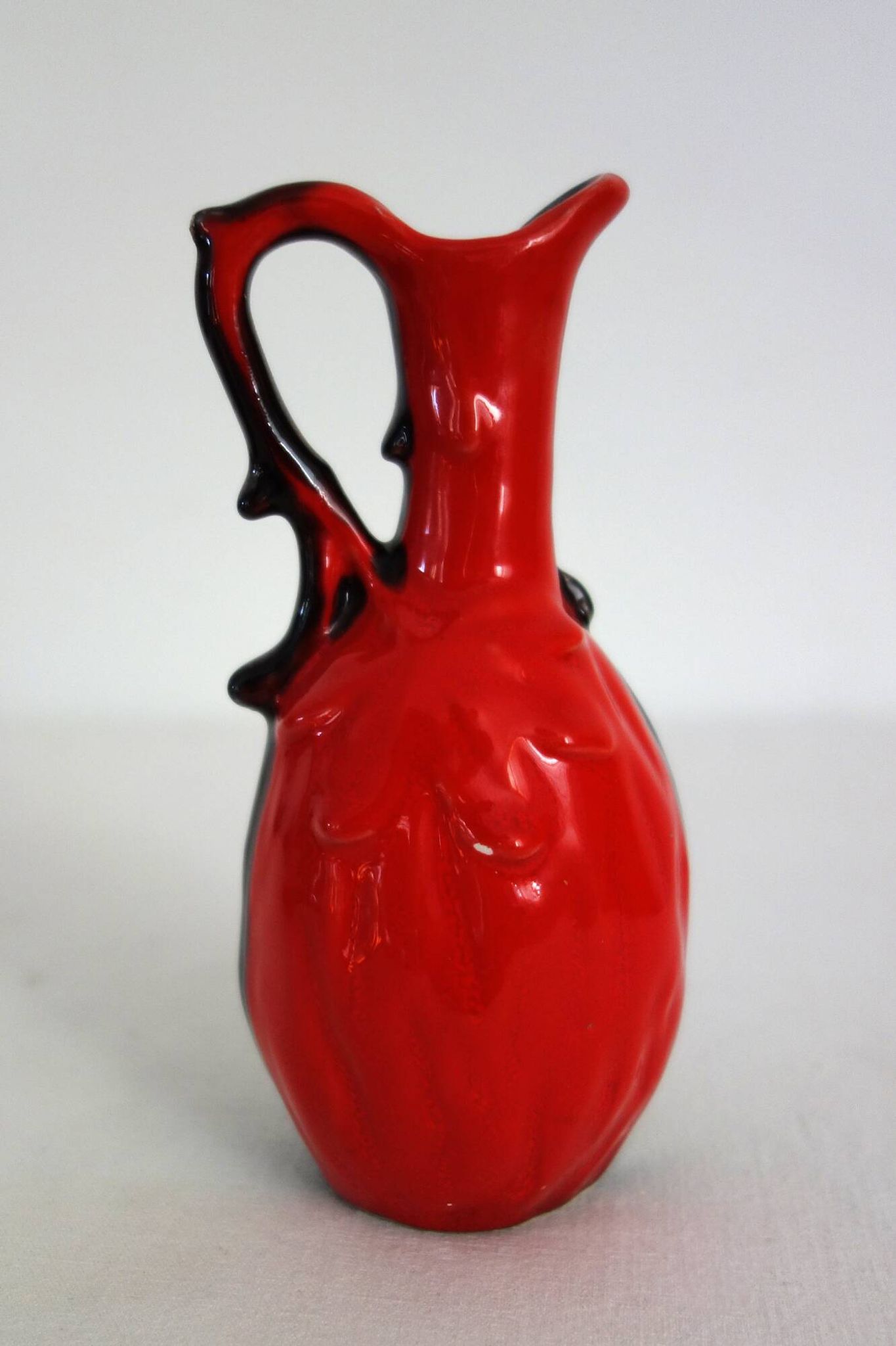 Service à liqueur bicolore Vallauris grès flammé vintage