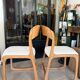 Ancienne paire de chaises Baumann traîneau vintage