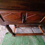 Console en bois deux tiroirs