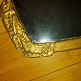 Painted wooden art deco mirror 33 X 51 cm