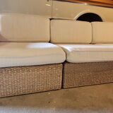 Water hyacinth modular sofa