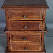 Box with 4 drawers for sewing or other storage in oak wood