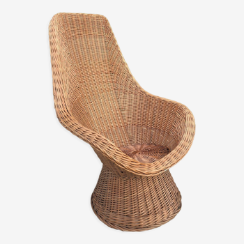 Fauteuil en osier