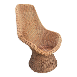 Fauteuil en osier