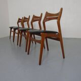 Teak Model 310 Dining Chairs by Erik Buch for Chr. Christensen, Denmark, 1960s, Set of 4