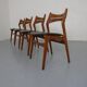 Teak Model 310 Dining Chairs by Erik Buch for Chr. Christensen, Denmark, 1960s, Set of 4