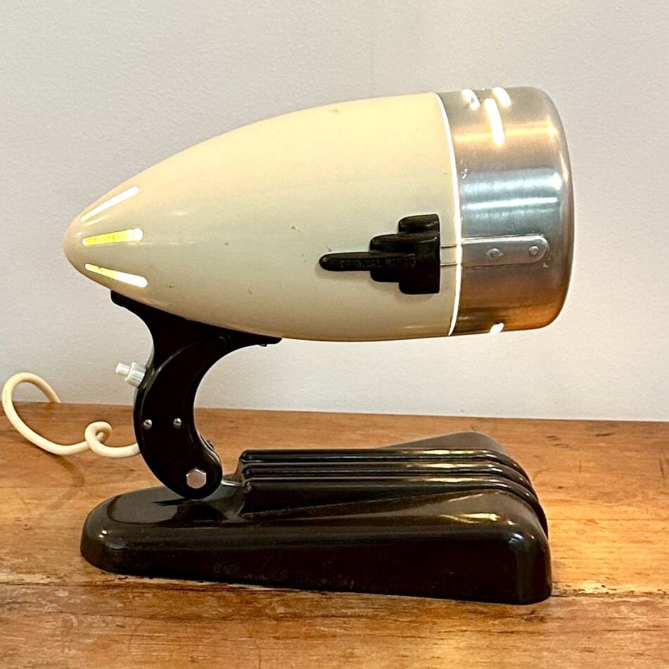 Bakelite and chromed metal lamp - 1950s - Bauhaus style - Sollux Hanau