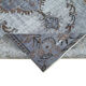 Tapis bleu anatolien sculpté à la main des années 1980 161 cm x 267 cm