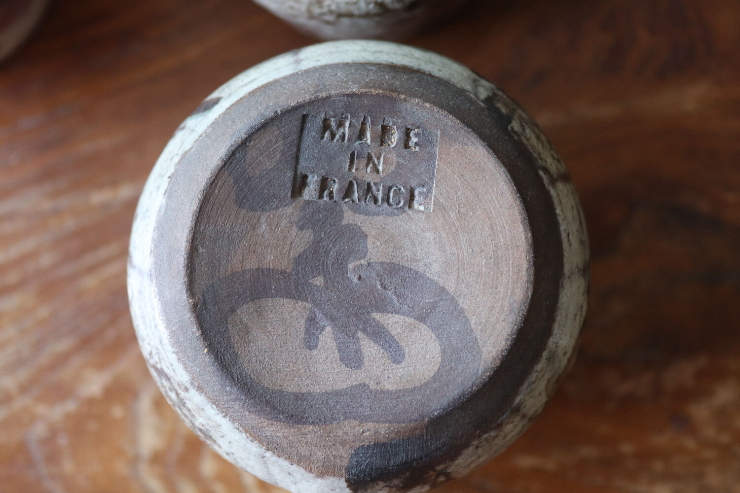 Stoneware coffee service signed Gustave Le Murier – 6 cups, 6 saucers