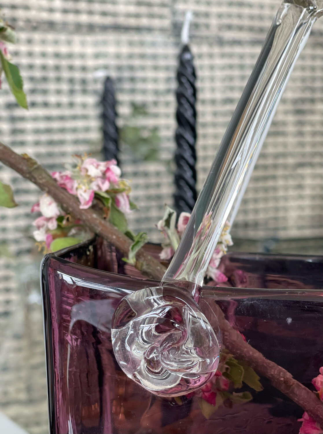 Vintage glass vase
