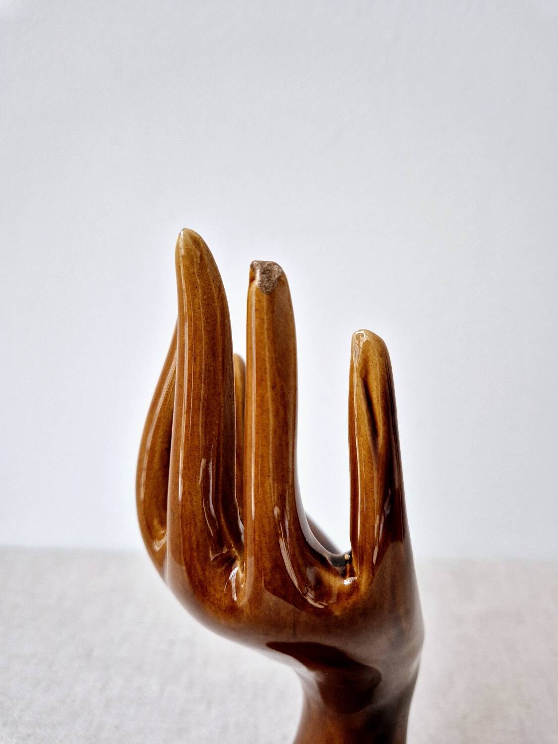 Glazed ceramic soliflore - Vintage