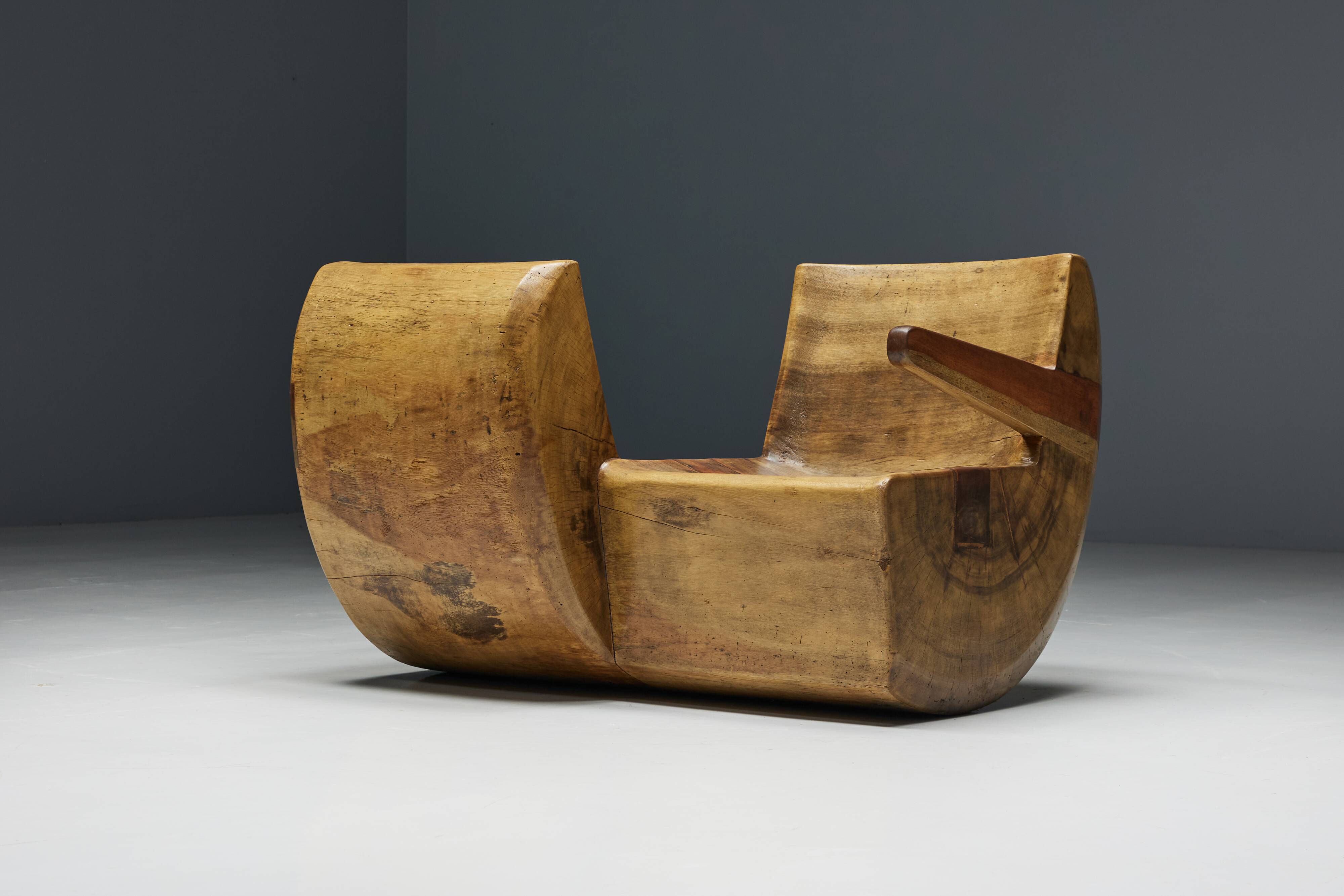 Two-Seater "Namoradeira" by Zanine Caldas, Brazil, 1975