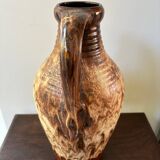 Large West Germany ceramic pitcher vase from the 70s