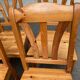 6 chaises à manger scandinaves en bois massif