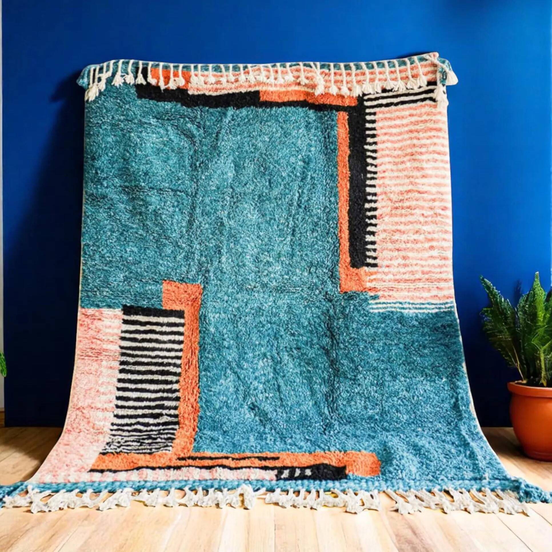 Traditional handmade Moroccan rug 3x2 m