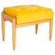 Vintage mustard yellow stool mid-century, Edmund Homa, 1960s
