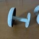 Two vintage coat hooks