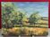 Paysage de campagne, huile sur carton