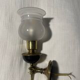 Art deco torchiere wall light