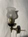 Art deco torchiere wall light