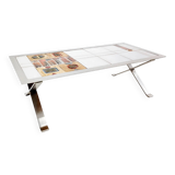 Table basse en carreaux de céramique de Jean Gregorieff pour Roche Bobois, années 1970